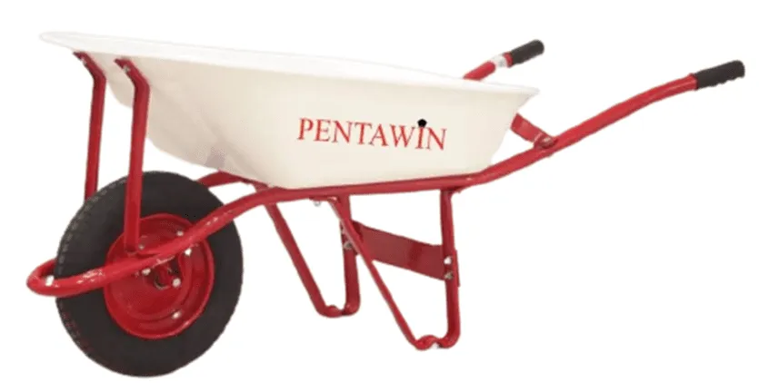 Angkong Roda Standar Bak Fiber / Wheelbarrow Standard Tyre Fiber Bucket